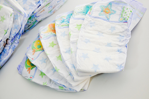 pile of diapers